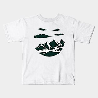 Classic Mountain Range Kids T-Shirt